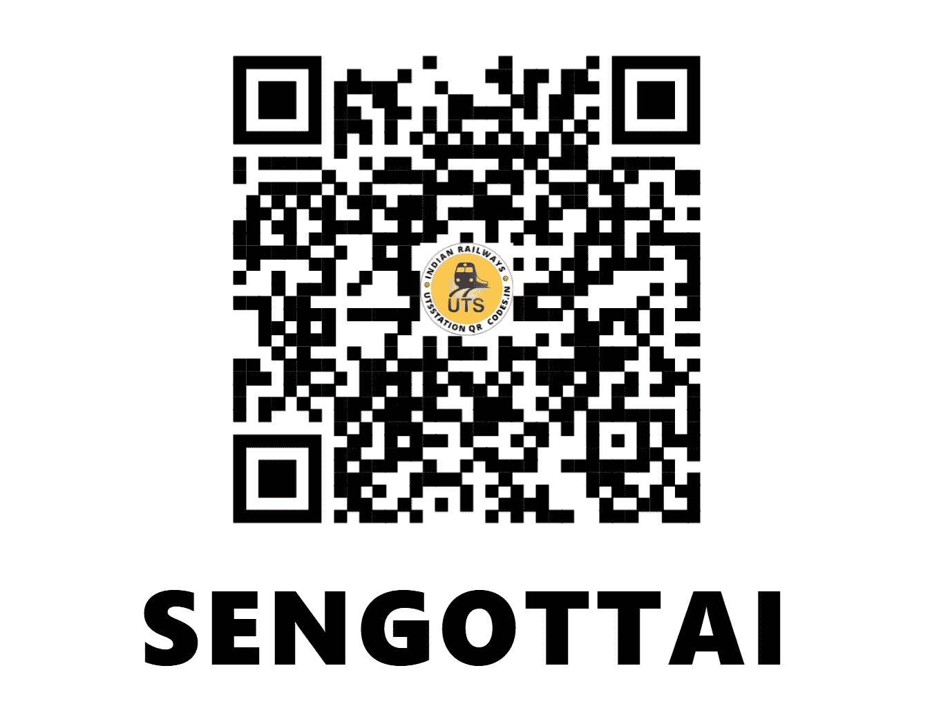 UTS QR Code for SENGOTTAI - SCT - SR (TAMIL NADU)